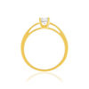 Solitaire or 750 jaune diamant HP1 0.4 carat - vue V1