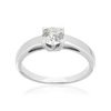 Solitaire or 750 blanc diamant HP1 0.5 carat - vue V1
