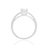 Solitaire or 750 blanc diamant HP1 0.7 carat - vue V2