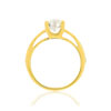Solitaire or 750 jaune diamant HP1 1 carat - vue V2