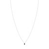 Collier argent 925 saphir 0.33 carat et zirconias 42cm - vue V2