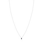 Collier argent 925 saphir 0.33 carat et zirconias 42cm - vue 2