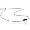 Collier argent 925 saphir 0.33 carat et zirconias 42cm - vue VA