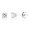 Boucles d'oreilles or 750 blanc diamant HP1 1 carat - vue V1