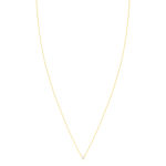 Collier solitaire or 750 jaune diamant HP1 0.2 carat 42cm - vue 1
