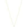 Collier solitaire or 750 jaune diamant HP1 0.4 carat 42cm - vue V2