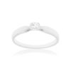 Solitaire or 750 blanc diamant HP1 0.1 carat - vue V1