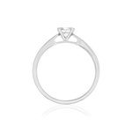 Solitaire or 750 blanc diamant HP1 0.25 carat - vue 2