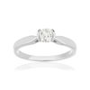 Solitaire gold 750 white diamond 1 0.3 carat - view 1