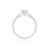 Solitaire gold 750 white diamond 1 0.3 carat - view 2