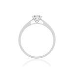 Solitaire or 750 blanc diamant HP1 0.3 carat - vue 2