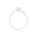 Solitaire or 750 blanc diamant HP1 0.5 carat - vue 2