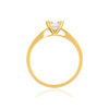 Solitaire or 750 jaune diamant HP1 0.5 carat - vue V2