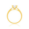 Solitaire or 750 jaune diamant HP1 0.8 carat - vue V2