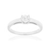 Solitaire or 750 blanc diamant HSI 0.4 carat - vue V1