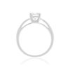 Solitaire or 750 blanc diamant HSI 0.8 carat - vue V2