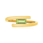 Bague or 375 jaune péridot - vue 3
