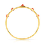 Bague plaqué or laquée - vue 2