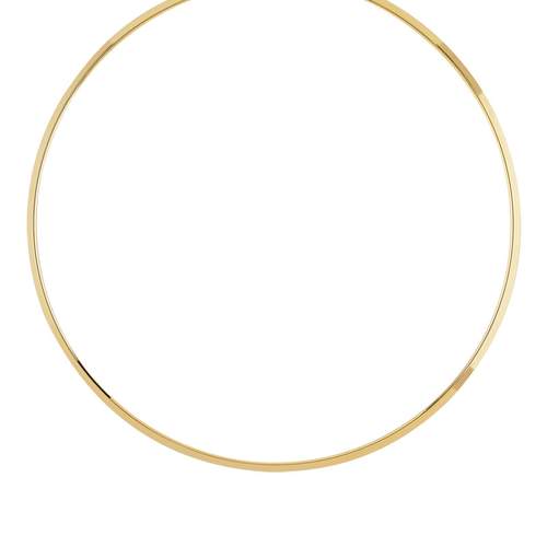 Collier plaqué or rigide 42 cm