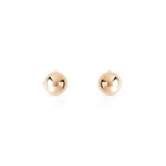 Boucles d'oreilles plaqué or rose - vue D1
