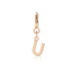 Charm's pour bracelet plaqué or rose 'u' - vue 2