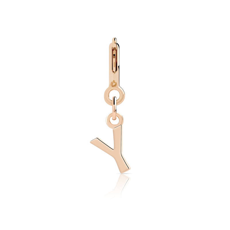 Charm's pour bracelet plaqué or rose 'y' - vue 2