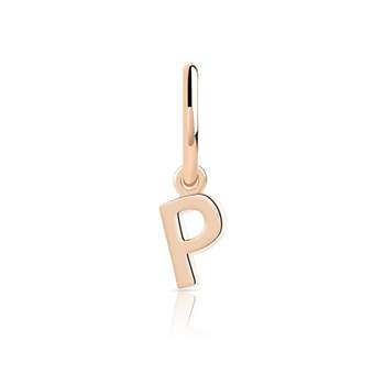 Charm's pour créoles plaqué or rose 'p'