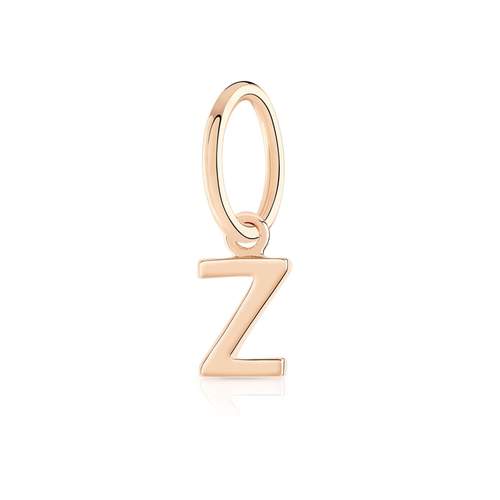 Charm's pour créoles plaqué or rose "z"