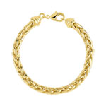 Bracelet plaqué or maille palmier 19 cm - vue 1