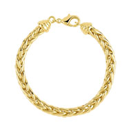 Bracelet plaqué or maille palmier