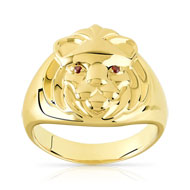 Chevalière plaqué or zirconia