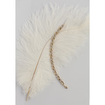 Bracelet plaqué or 2 tons maille et zirconias 19 cm - vue D3