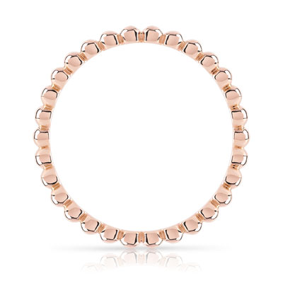 Bague plaqué or rose - vue V2