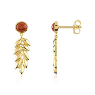 Boucles d'oreilles plaqué or pierres imitation