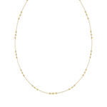 Vergulde ketting met fijne bolletjes, 45 cm - afbeelding 1