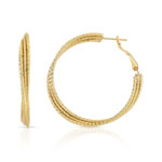 Créoles plaqué or 41 mm - vue 1