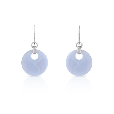 Boucles d'oreilles argent 925 agate - vue 1