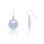 Boucles d'oreilles argent 925 agate - vue D1