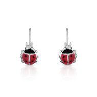 Boucles d'oreilles argent 925 émail
