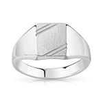 Chevaliere argent 925 - vue 1