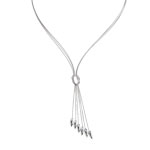 Collier argent 925 maille serpent noeud marin 45 cm - vue 1