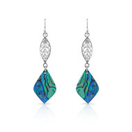 Boucles d'oreilles argent 925 nacre abalone