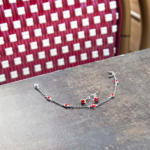 Parure bracelet 17 cm et boucles d'oreilles argent 925 coccinelles - vue D3