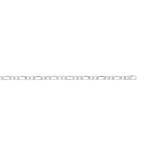 Collier maille cheval alternée argent 925 55 cm