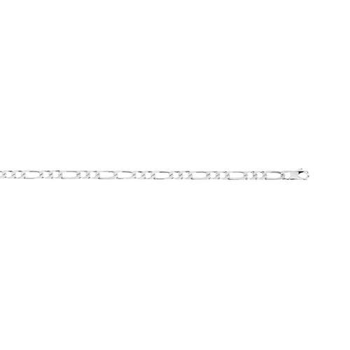 Collier maille cheval alternée argent 925 60 cm