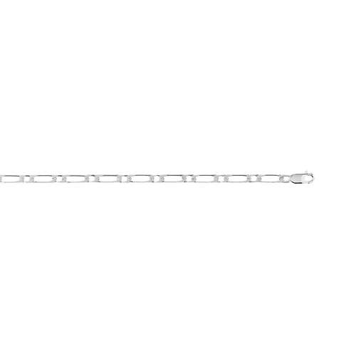 Collier maille cheval alternée argent 925 45 cm