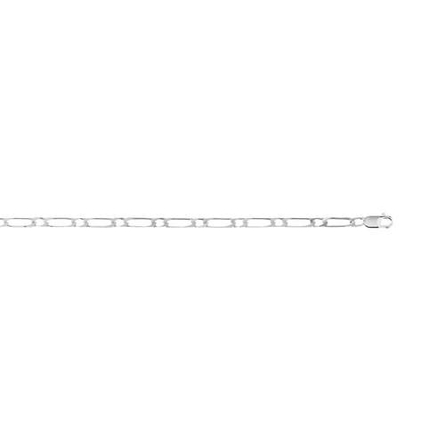 Collier argent 925 maille cheval alternée 50 cm