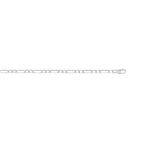 Collier maille cheval alternée argent 925 45 cm