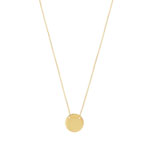 Collier or 375 jaune médaille 42 cm - vue 1
