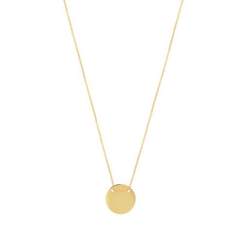 Collier or 375 jaune médaille 42 cm